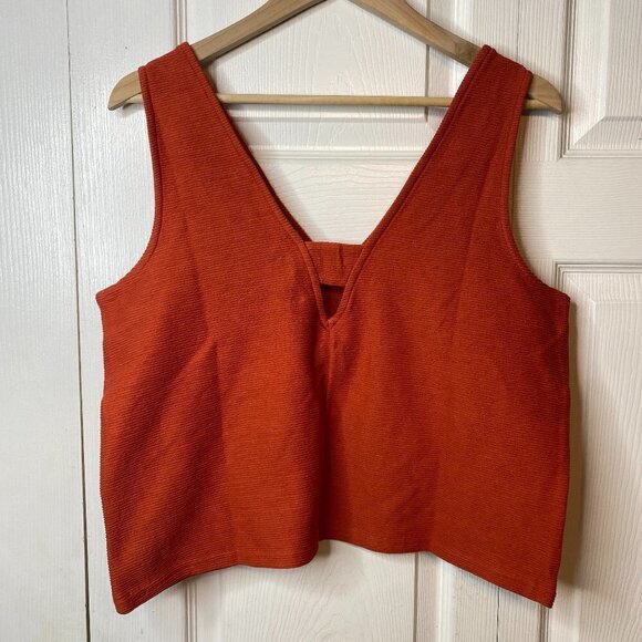 NWT Madewell Organic Cotton Peekaboo-Back Crop Tank - Picture 3 of 5